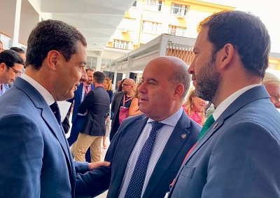 El alcalde Manolo Barón asiste en Málaga a la inauguración del Campus de Innovación de Vodafone en instalaciones de la Universidad de Málaga
