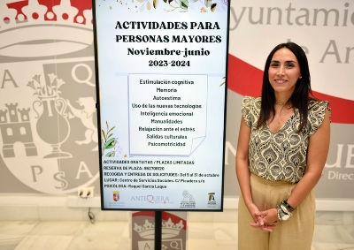 Abierto el plazo de inscripción en el Programa Municipal de Actividades para Personas Mayores que  dará comienzo el 7 de noviembre