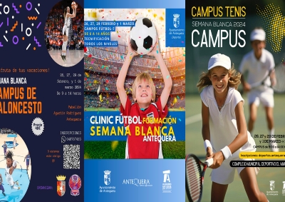 El Área de Deportes promueve el desarrollo de tres campus deportivos de fútbol, tenis y baloncesto a desarrollar durante la Semana Blanca