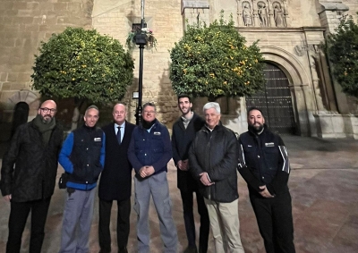La iglesia de San Sebastián de Antequera estrena iluminación ornamental con tecnología LED tras la actuación culminada por el Ayuntamiento