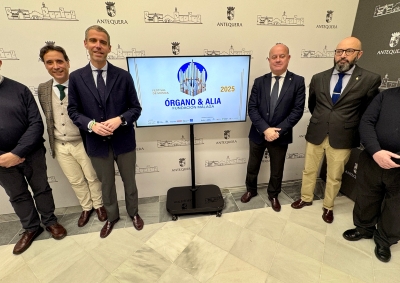 Presentado el Festival de Música 'Órgano & Alia Fundación Málaga' que llenará Antequera de música sacra durante el año 2025