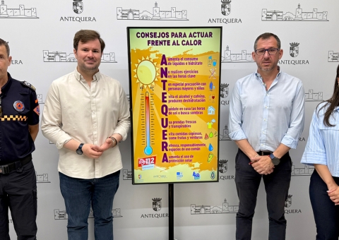 El Ayuntamiento de Antequera activa sus campañas preventivas frente al calor y los incendios forestales de cara a la llegada del v...