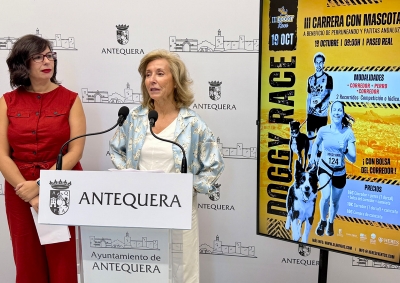 Antequera acogerá el domingo 19 de octubre la III Carrera con Mascotas 'Doggy Race' en el Paseo Real