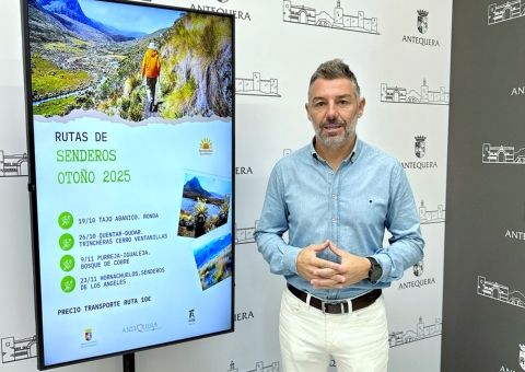 El Área de Deportes del Ayuntamiento de Antequera presenta el calendario de Rutas de Senderos de Otoño 2025 con cuatro propuestas ...