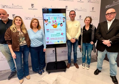 Arranca la campaña solidaria 'Ningún Niñ@ sin Juguete' para garantizar que ningún menor de Antequera se quede sin regalo esta Navidad