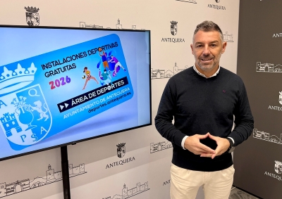 El Ayuntamiento abre el plazo para solicitar la Tarjeta Deportiva Municipal 2026 que mantiene la gratuidad del uso de instalaciones deportivas en Antequera
