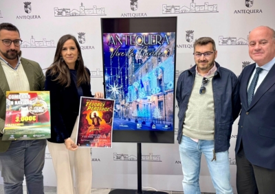 Indiana Jones y Barbie, protagonistas de la Navidad de Antequera en 2025