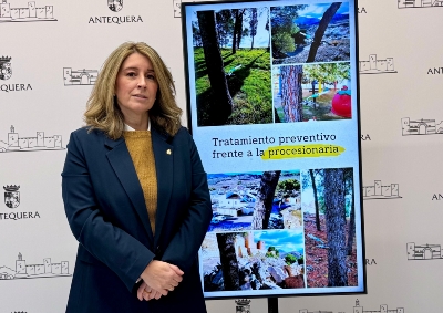 Nueva campaña preventiva frente a la procesionaria en zonas verdes de Antequera y pedanías