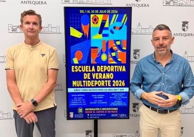 El Ayuntamiento de Antequera impulsa un verano activo para cerca de 200 menores con la Escuela Deportiva Multideporte y el Campus de Tenis Base 2026