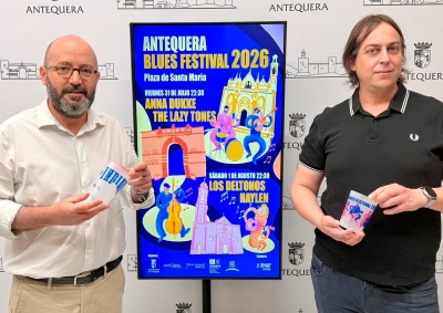 El Antequera Blues Festival 2026 volverá a llenar de música la plaza de Santa María los días 31 de julio y 1 de agosto