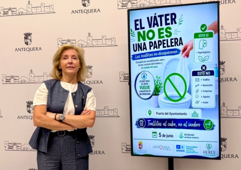 Antequera se suma al Día Mundial del Medio Ambiente con una campaña de sensibilización sobre el uso correcto del inodoro y el cuid...