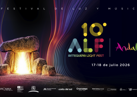 El Andalucía Antequera Light Fest 2026 ilumina desde esta noche Antequera con motivo del décimo aniversario del Sitio de los Dólme...