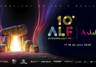 El Andalucía Antequera Light Fest 2026 ilumina desde esta noche Antequera con motivo del décimo aniversario del Sitio de los Dólme...