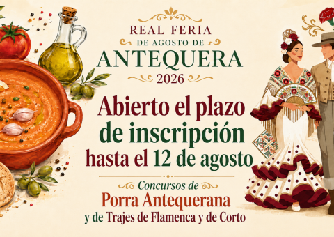 Abierto hasta el 12 de agosto el plazo de inscripción para los concursos de Porra Antequerana y Trajes de Flamenca y de Corto de l...