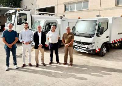Aguas del Torcal refuerza el baldeo de las calles de Antequera con la incorporación de un tercer vehículo especializado