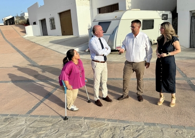 Culminada la urbanización de la zona trasera de calle Málaga en Villanueva de Cauche a través del PFEA