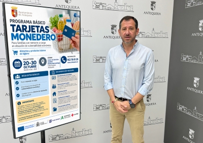 El Área de Bienestar Social informa de la apertura de solicitudes para las tarjetas monedero destinadas a familias con menores a c...