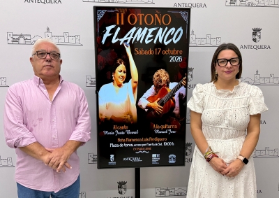 Antequera celebrará el II Otoño Flamenco el 17 de octubre con María Jesús Bernal y Manuel Jero