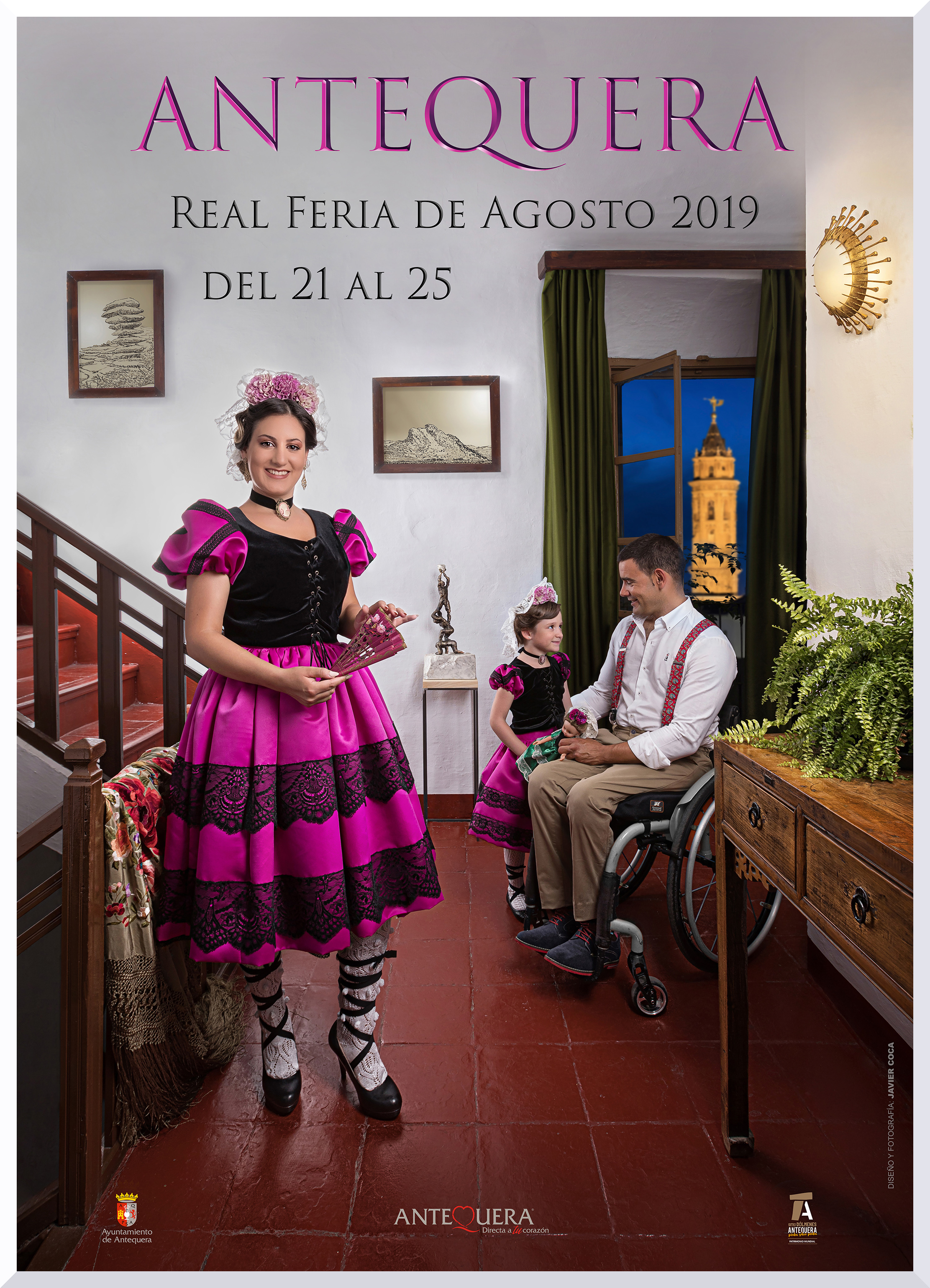 Cartel Real Feria de Agosto Antequera 2019_borde