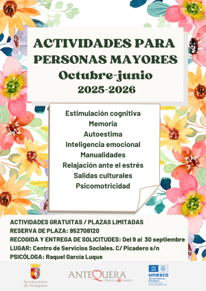 Actividades mayores 2025-26