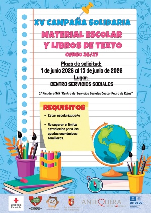 Campanna recogida material escolar 2026-27