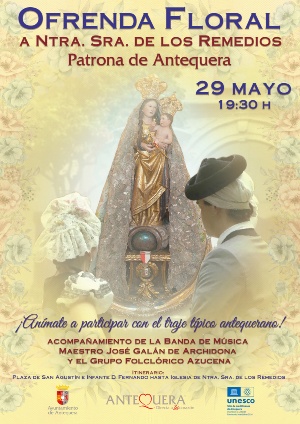 Ofrenda floral feria