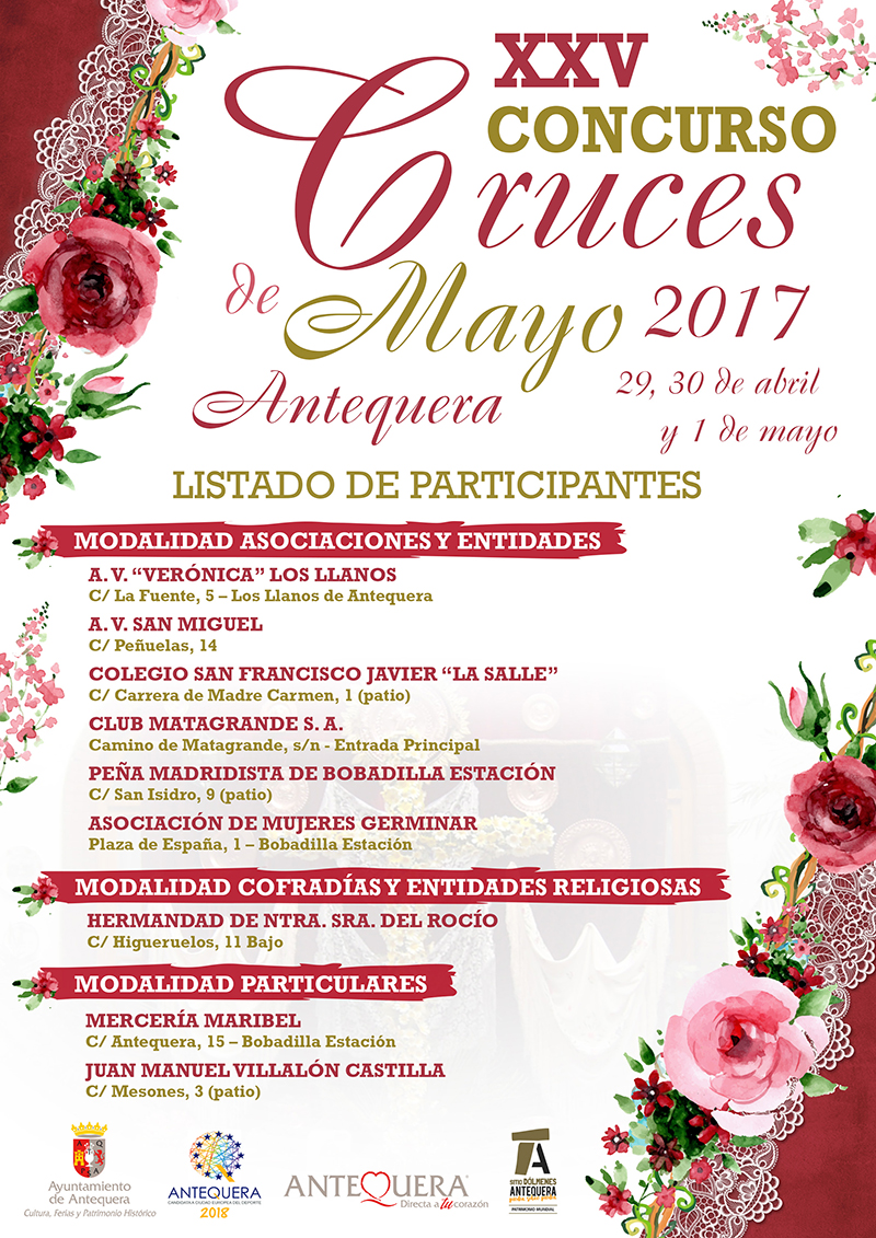 Participantes Cruces de Mayo 2017